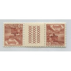 SUIZA 1939 PAREJA TETE-BECHE CON ENTRECINTAS NUEVO MINT